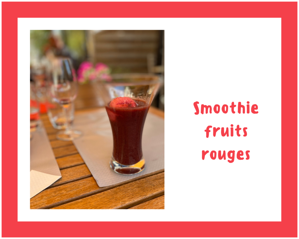 smoothie fruits rouges